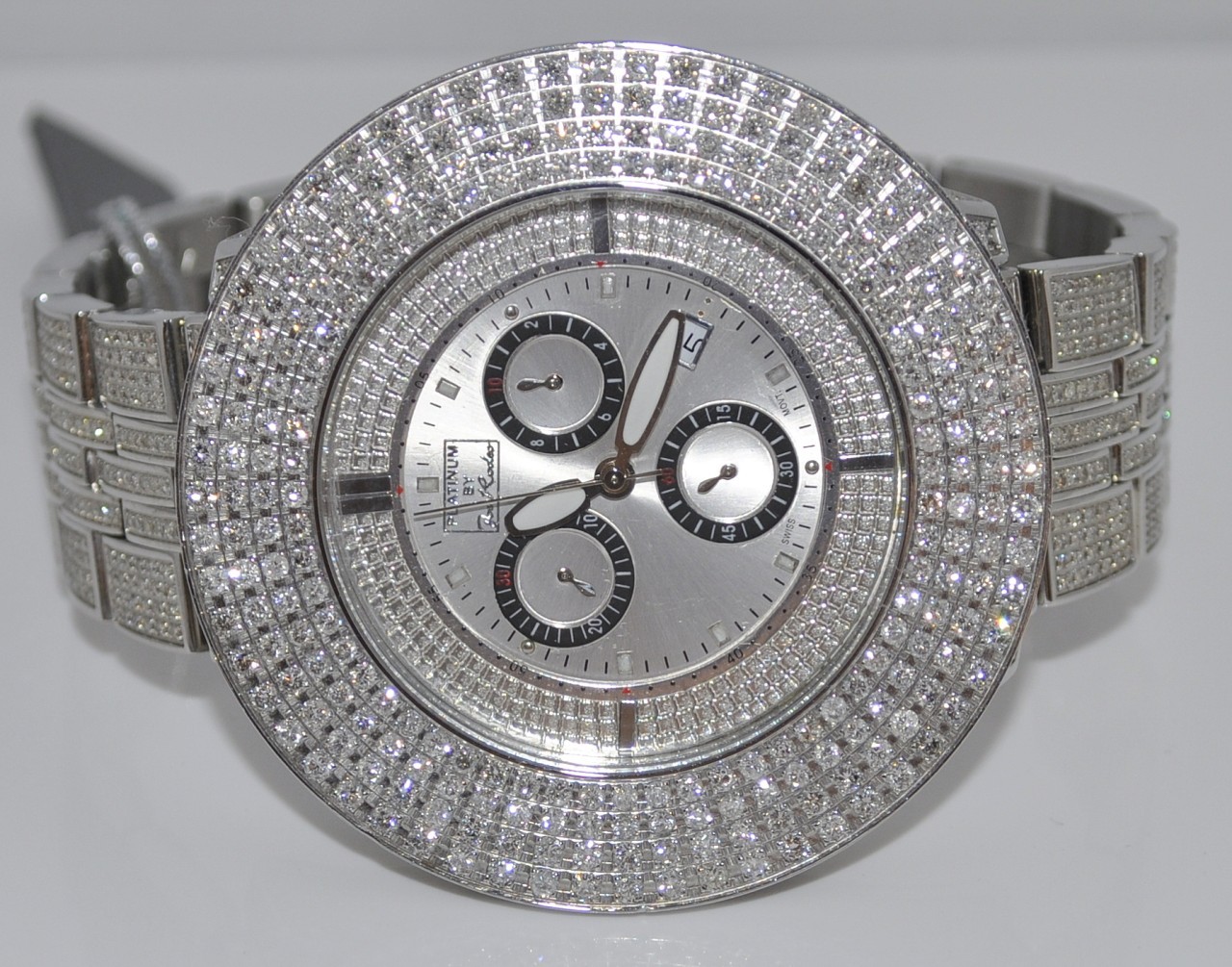 platinum and diamond watch